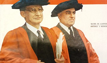 Alcide de Gasperi dottore a Oxford