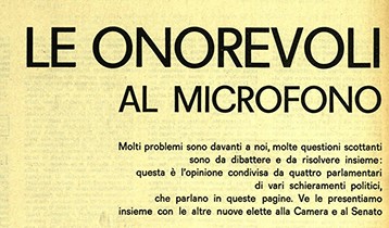 Le onorevoli al microfono