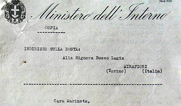 Nella Marcellino, lettera