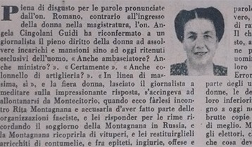 Articolo su scontro Montagnana-Cingolani
