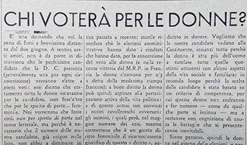 Chi voterà per le donne