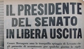 Il Presidente del Senato in libera uscita