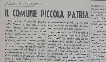 Il comune piccola patria