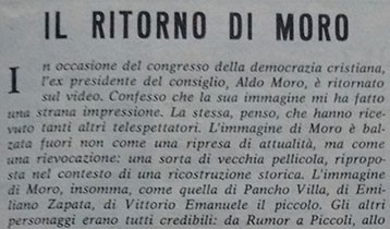 Il ritorno di Moro