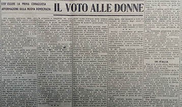 Il voto alle donne