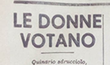 Le donne votano