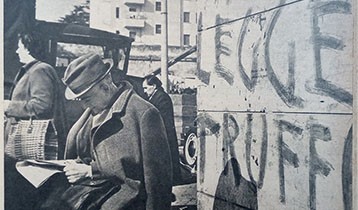 Le scritte economiche degli attivisti
