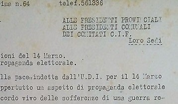 Manifestazioni del 14 Marzo. Forme di propaganda elettorale