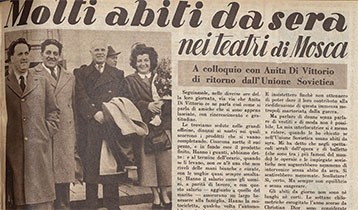 Molti abiti da sera nei teatri di Mosca