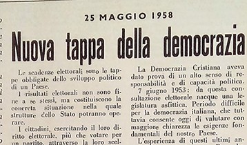 Nuova tappa della democrazia