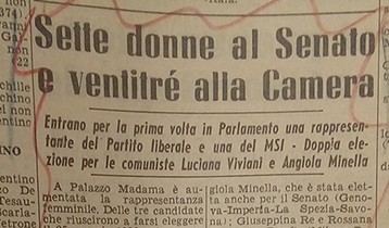 Sette donne al Senato e ventitré alla Camera