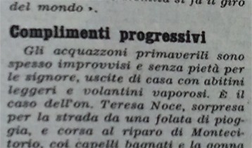 Settegiorni. Complimenti progressivi