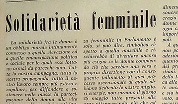Solidarietà femminile
