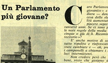 Un Parlamento più giovane