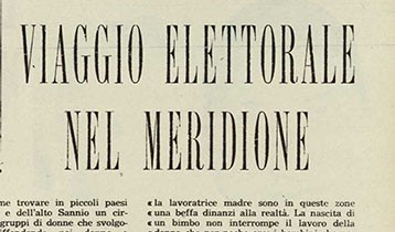Viaggio elettorale nel meridione