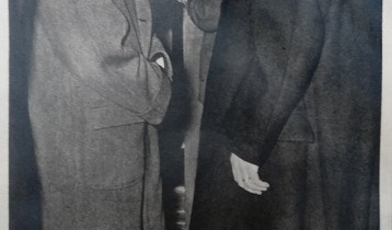 Giulio Andreotti con il senatore Angelo Mott
