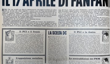 I governi possibili. Il 17 aprile di Fanfani