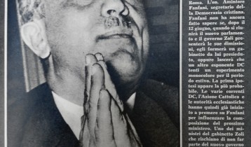 Quattrocento aspiranti ministri assediano Fanfani