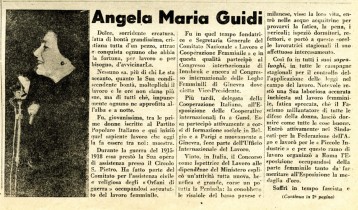 Angela Guidi Cingolani, articolo