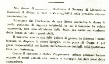 Campagna suffragio UDI