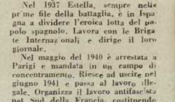 Donne. Estella (Teresa Noce Longo)