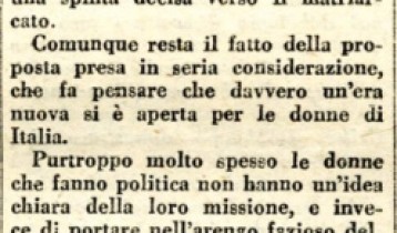 Il posto della donna