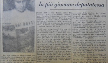 Teresa Mattei. La più giovane deputatessa